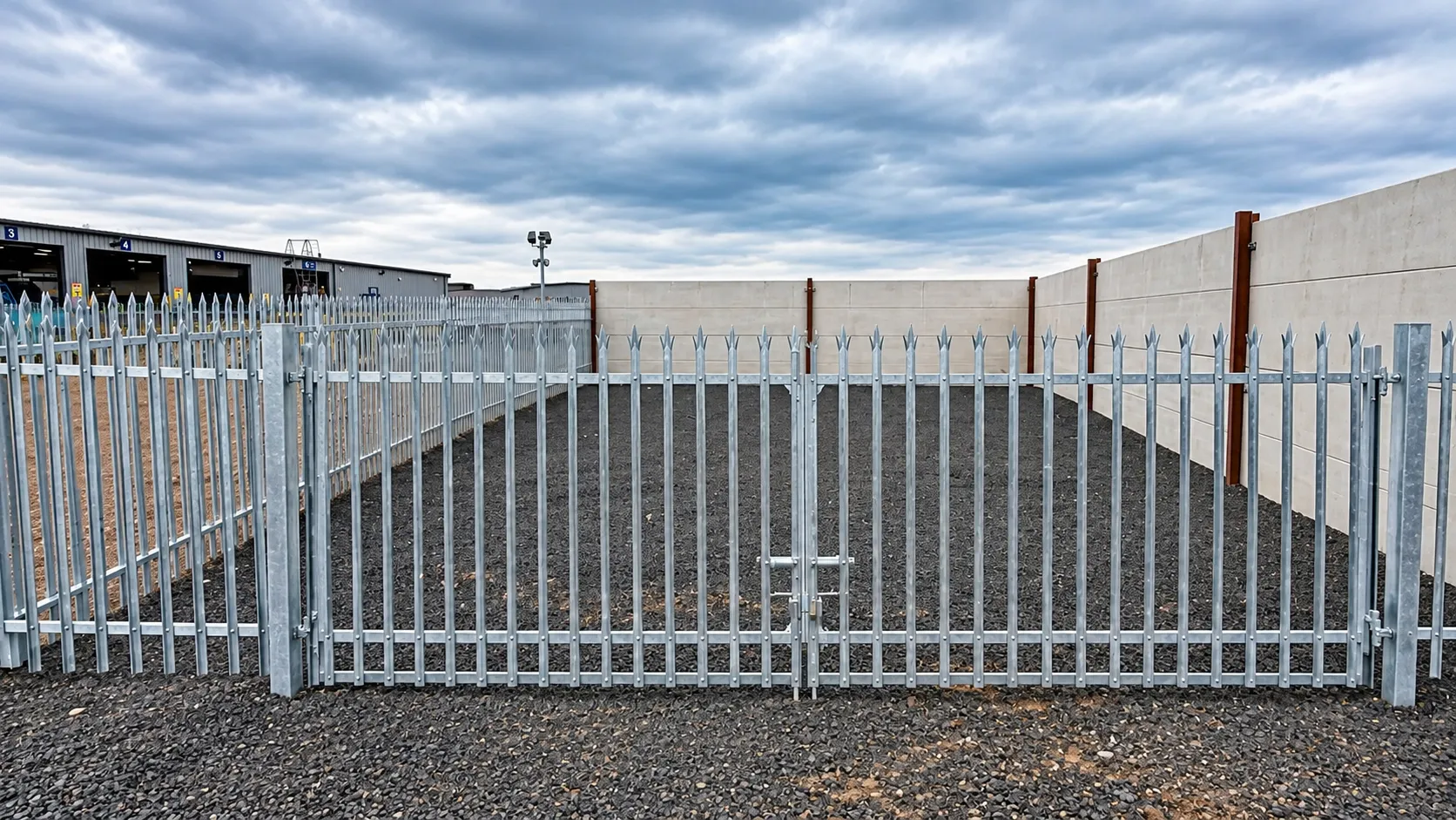 Gated outdoor yard at A1 in Newton Aycliffe